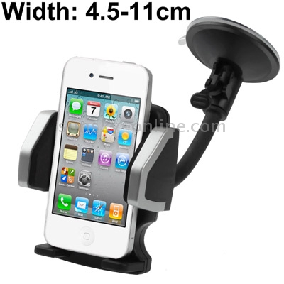 Car Universal Holder for iPhone 4 & 4S / 3GS / 3G / Mobile Phone/ GPS / PDA / MP4, Support 360 Degree Rotating , Width: 4.5-11cm Car Universal Holder for iPhone 4 & 4S / 3GS / 3G / Mobile Phone/ GPS / PDA / MP4, Support 360 Degree Rotating , Width: 4.5-11cm