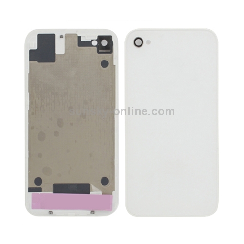Ga naar beneden Verst software Original Glass Back Cover for iPhone 4S(White)