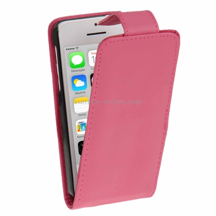 Vertical Flip Leather Case with Credit Card Slot for iPhone 5C(Magenta) Vertical Flip Leather Case with Credit Card Slot for iPhone 5C(Magenta)