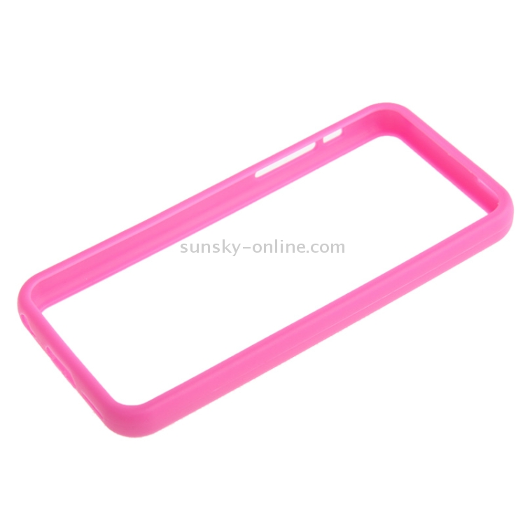 Transparent Plastic + TPU Frame Case for iPhone 5C(Magenta) Transparent Plastic + TPU Frame Case for iPhone 5C(Magenta)