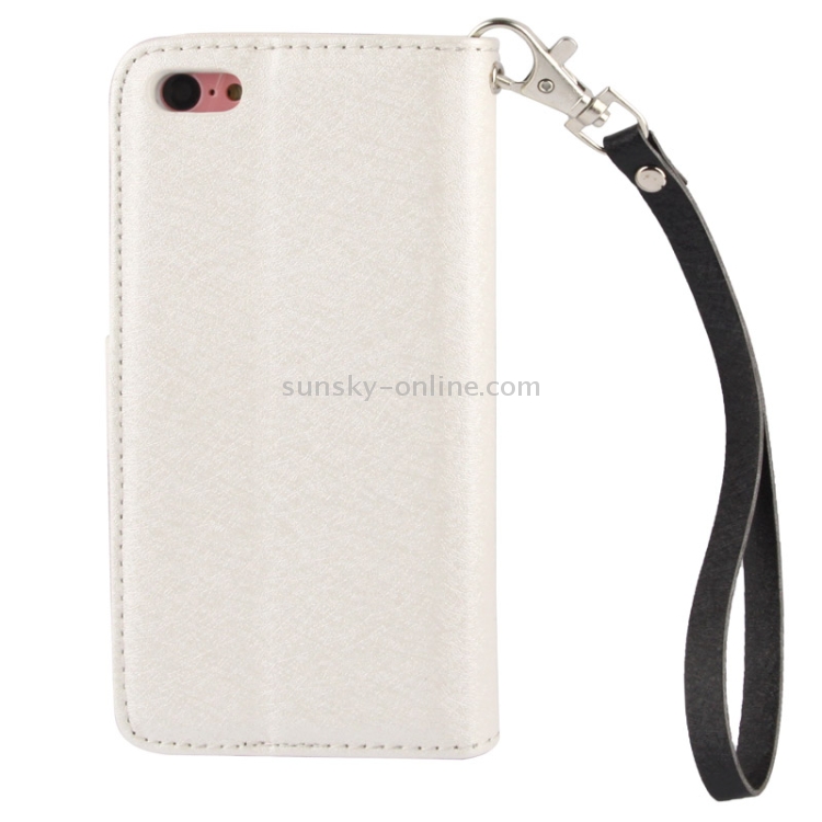 2-color Series Silver Hairline Texture Leather Case with Credit Card Slot & Holder & Lanyard for iPhone 5C(Black) 2-color Series Silver Hairline Texture Leather Case with Credit Card Slot & Holder & Lanyard for iPhone 5C(Black)