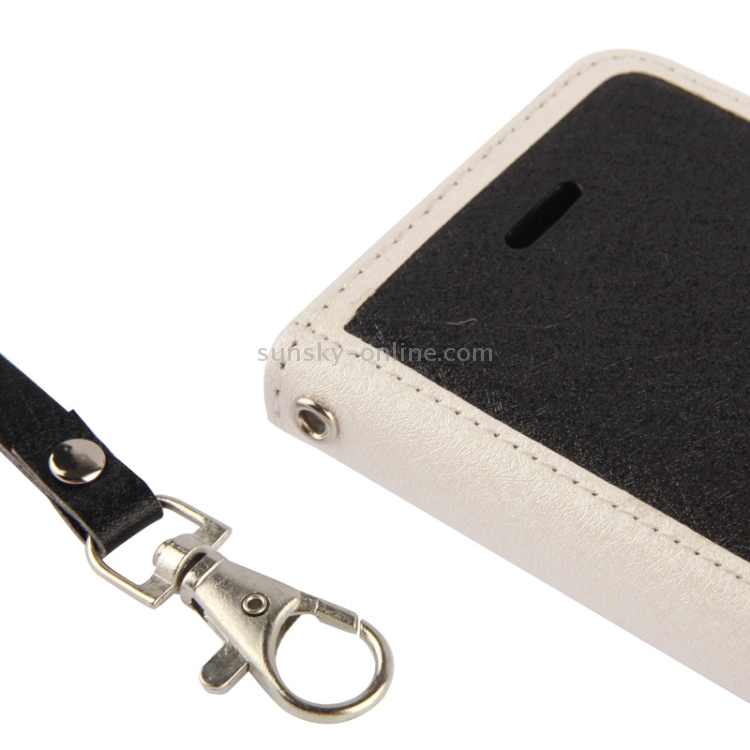 2-color Series Silver Hairline Texture Leather Case with Credit Card Slot & Holder & Lanyard for iPhone 5C(Black) 2-color Series Silver Hairline Texture Leather Case with Credit Card Slot & Holder & Lanyard for iPhone 5C(Black)