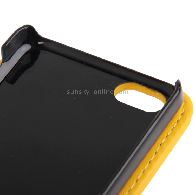 Vertical Flip Leather Case with Credit Card Slots for iPhone 5C(Yellow) Vertical Flip Leather Case with Credit Card Slots for iPhone 5C(Yellow)