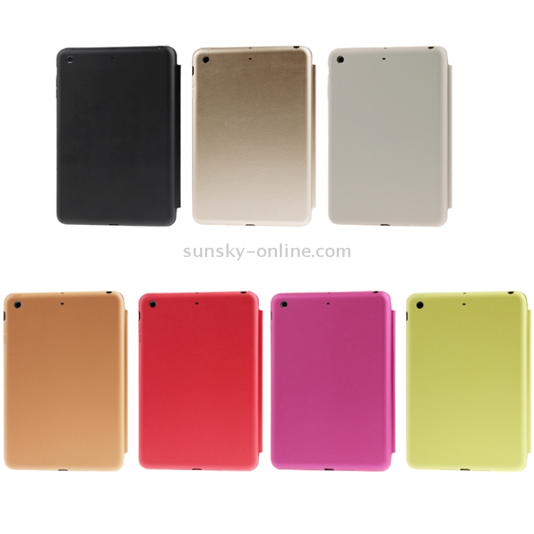 3-folding Naturally Treated Leather Smart Case with Sleep / Wake-up Function & Holder for iPad Air 3-folding Naturally Treated Leather Smart Case with Sleep / Wake-up Function & Holder for iPad Air