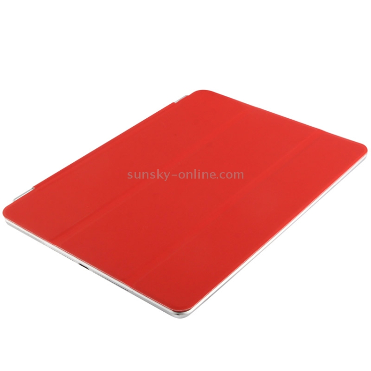 Single Side 3-Folding Polyurethane Smart Cover for iPad Air / iPad Air 2(Red) Single Side 3-Folding Polyurethane Smart Cover for iPad Air / iPad Air 2(Red)