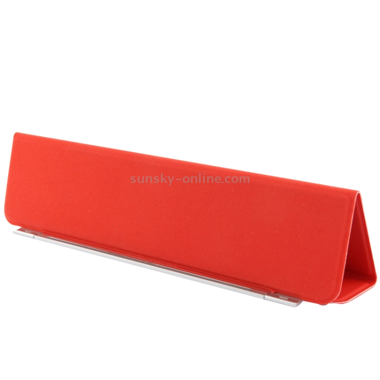 Single Side 3-Folding Polyurethane Smart Cover for iPad Air / iPad Air 2(Red) Single Side 3-Folding Polyurethane Smart Cover for iPad Air / iPad Air 2(Red)