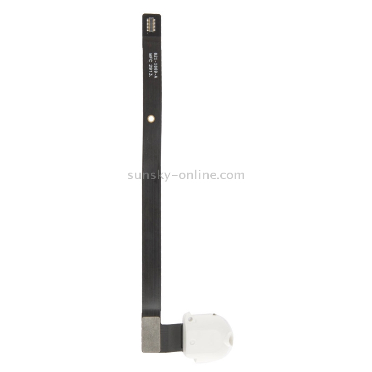 Cable flexible de cinta con conector de audio original para iPad Air (blanco) - 1