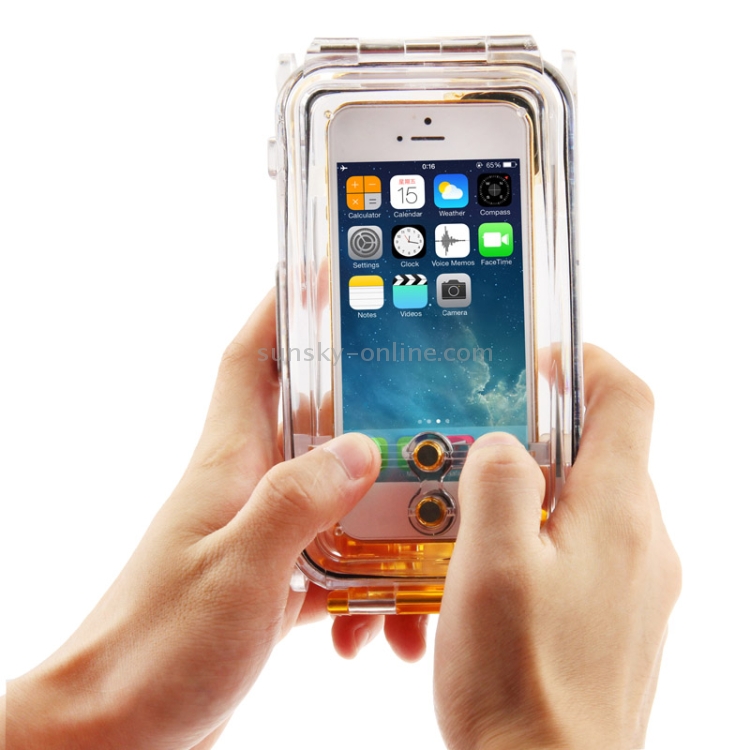 Waterproof Photo Housing Underwater Case for iPhone 5 & 5s & SE, Water-proof: IPX8(Orange) Waterproof Photo Housing Underwater Case for iPhone 5 & 5s & SE, Water-proof: IPX8(Orange)