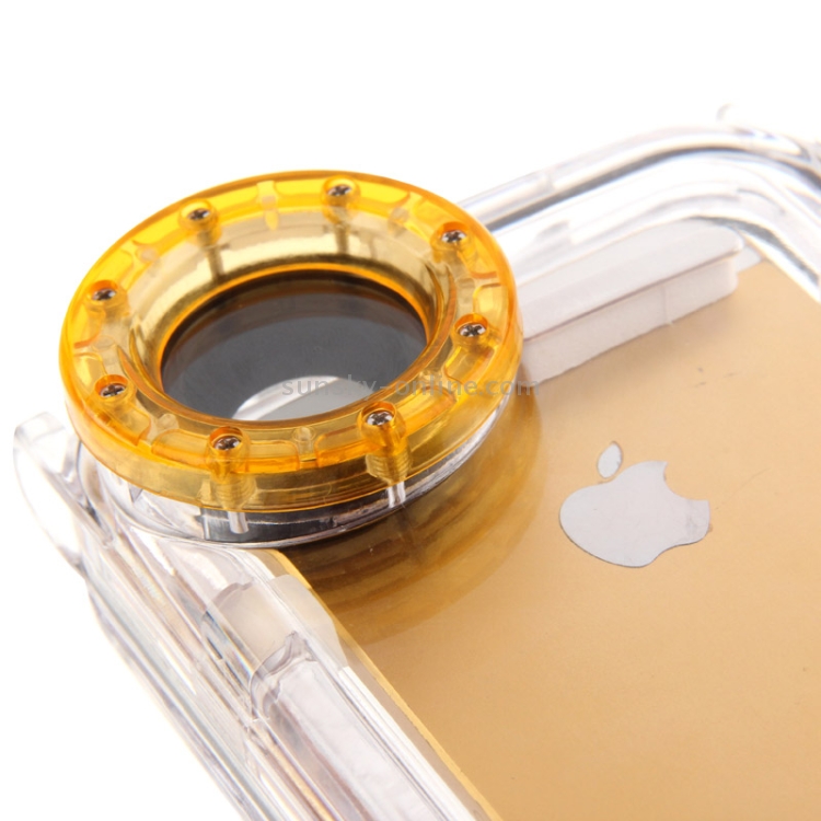 Waterproof Photo Housing Underwater Case for iPhone 5 & 5s & SE, Water-proof: IPX8(Orange) Waterproof Photo Housing Underwater Case for iPhone 5 & 5s & SE, Water-proof: IPX8(Orange)