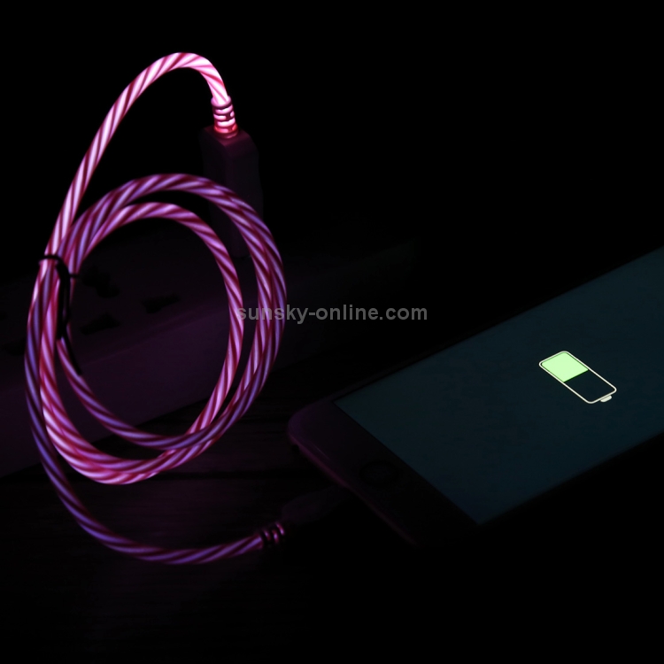 1m 8 Pin Port Visible Light USB Sync Data / Charging Cable 1m 8 Pin Port Visible Light USB Sync Data / Charging Cable