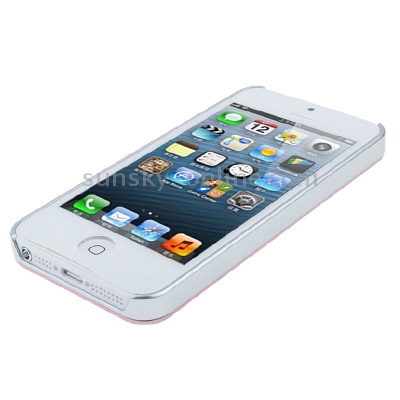 Smooth Metal Sheet Paste Plastic Case for iPhone 5 & 5s & SE (Pink) Smooth Metal Sheet Paste Plastic Case for iPhone 5 & 5s & SE (Pink)