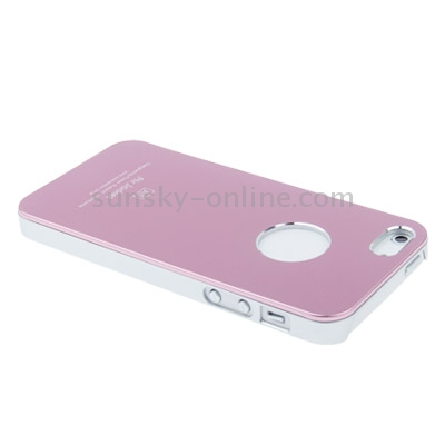 Smooth Metal Sheet Paste Plastic Case for iPhone 5 & 5s & SE (Pink) Smooth Metal Sheet Paste Plastic Case for iPhone 5 & 5s & SE (Pink)