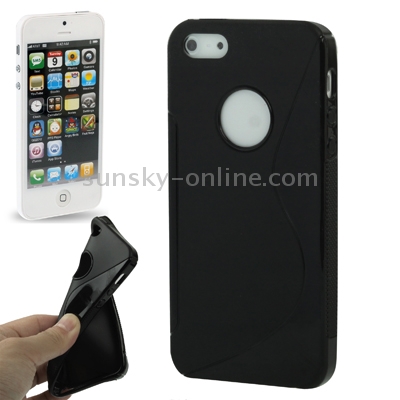 S Line TPU Shell for iPhone 5 (Black)
