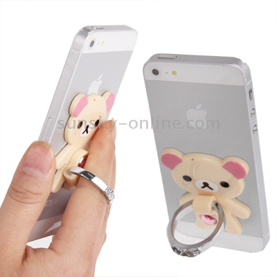 Multipurpose Cartoon Bear Shape Universal Phone Ring Rotatable Bracket Multipurpose Cartoon Bear Shape Universal Phone Ring Rotatable Bracket