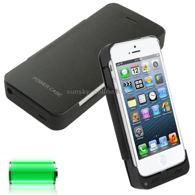 2500mAh Power Bank Leather Case with Holder for iPhone 5(Black) 2500mAh Power Bank Leather Case with Holder for iPhone 5(Black)