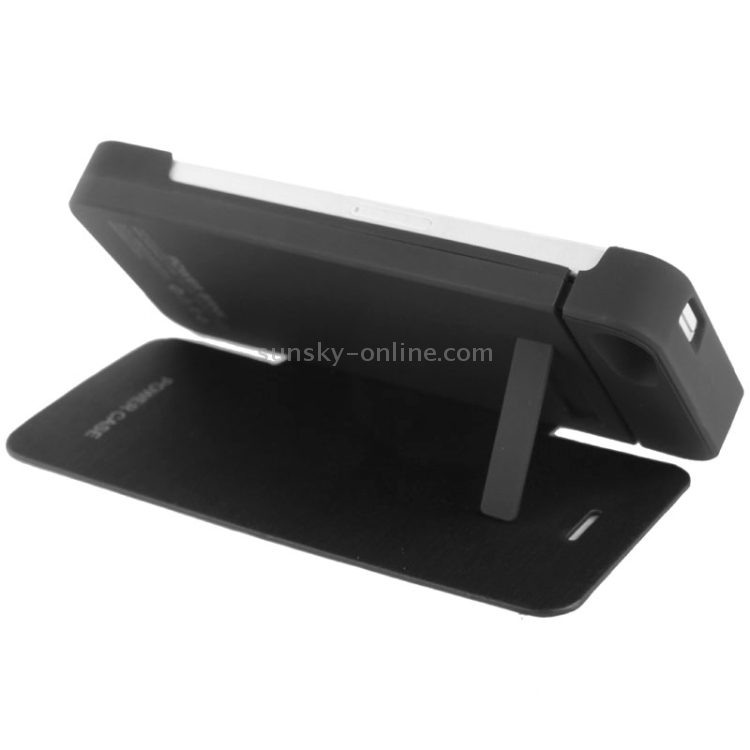 2500mAh Power Bank Leather Case with Holder for iPhone 5(Black) 2500mAh Power Bank Leather Case with Holder for iPhone 5(Black)