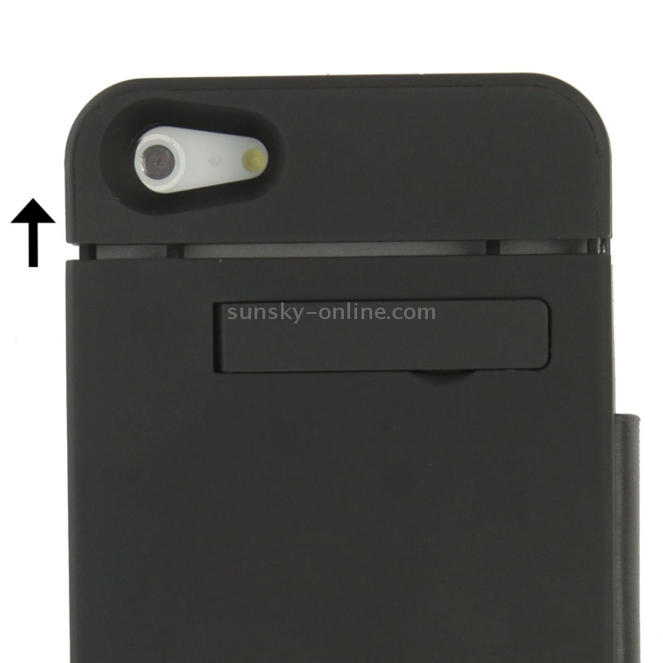 2500mAh Power Bank Leather Case with Holder for iPhone 5(Black) 2500mAh Power Bank Leather Case with Holder for iPhone 5(Black)