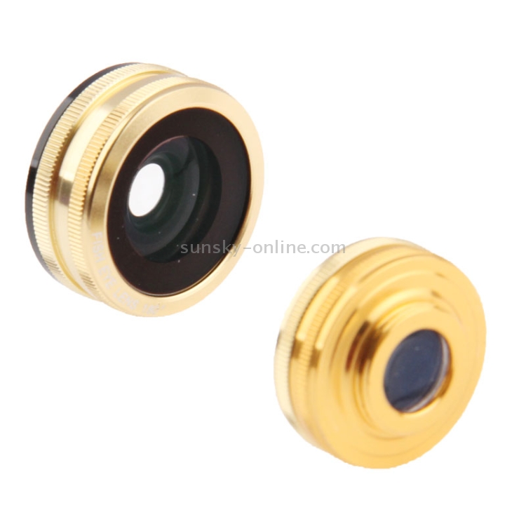 Universal 180 Degree Fisheye Lens + 0.67X Wide Lens + Macro Lens with Clip