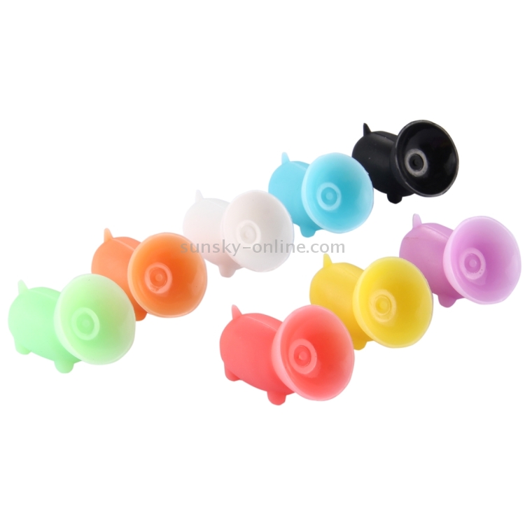 Lovely Pig Shape with Sucker Phone Holder, Random Color Delivery Lovely Pig Shape with Sucker Phone Holder, Random Color Delivery
