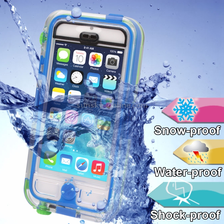Waterproof Case + Catalyst Transparent Shell Submersible for iPhone 5 & 5s & SE(Blue) Waterproof Case + Catalyst Transparent Shell Submersible for iPhone 5 & 5s & SE(Blue)