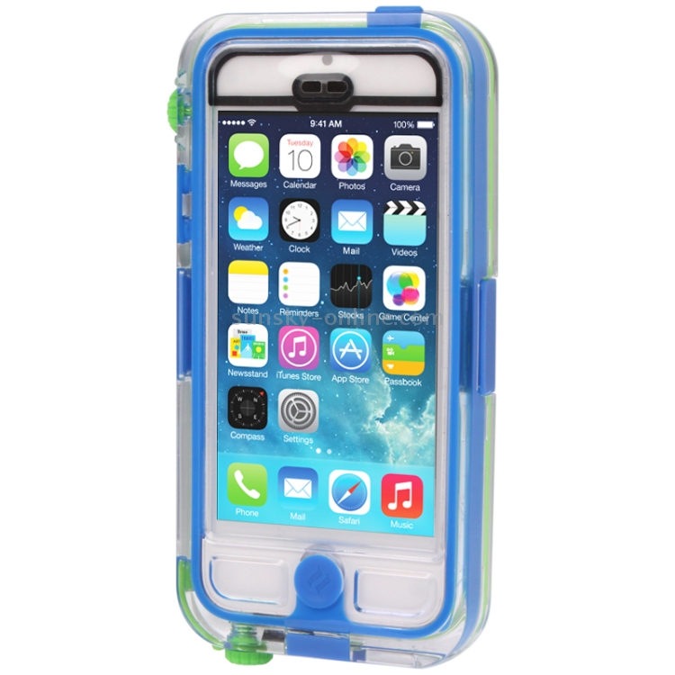 Waterproof Case + Catalyst Transparent Shell Submersible for iPhone 5 & 5s & SE(Blue) Waterproof Case + Catalyst Transparent Shell Submersible for iPhone 5 & 5s & SE(Blue)