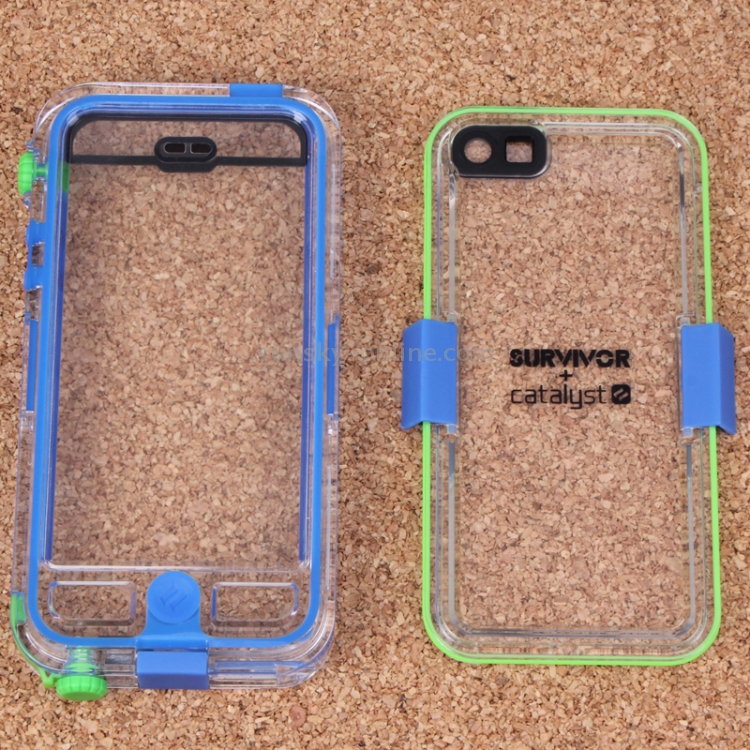 Waterproof Case + Catalyst Transparent Shell Submersible for iPhone 5 & 5s & SE(Blue) Waterproof Case + Catalyst Transparent Shell Submersible for iPhone 5 & 5s & SE(Blue)