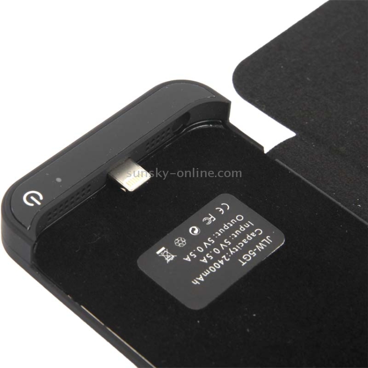2400mAh External Battery / Power Bank with Flip Leather Case for iPhone 5 & 5S & SE(Black) 2400mAh External Battery / Power Bank with Flip Leather Case for iPhone 5 & 5S & SE(Black)
