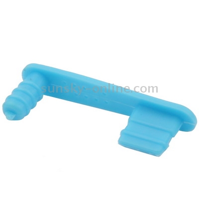 100 PCS Dock Plug and Earphone Jack Anti-dust Stopper for iPhone 5/5S/5C(Blue)