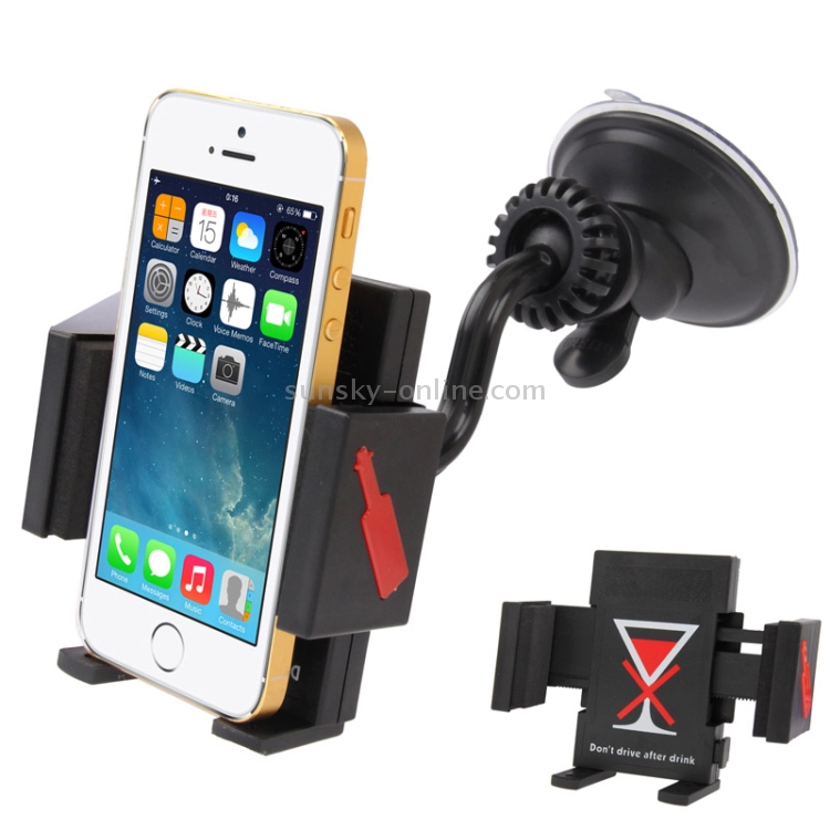 Luxury Leather Skin Dual-use (Windshield + Air Holes) Universal Car Mount / Sucker Holder with 360 Degrees Rotation for iPhone 5C & 5S / Galaxy Note III / N9000 / N7100 / i9500 / i9300 / Nexus 5 / LG G2