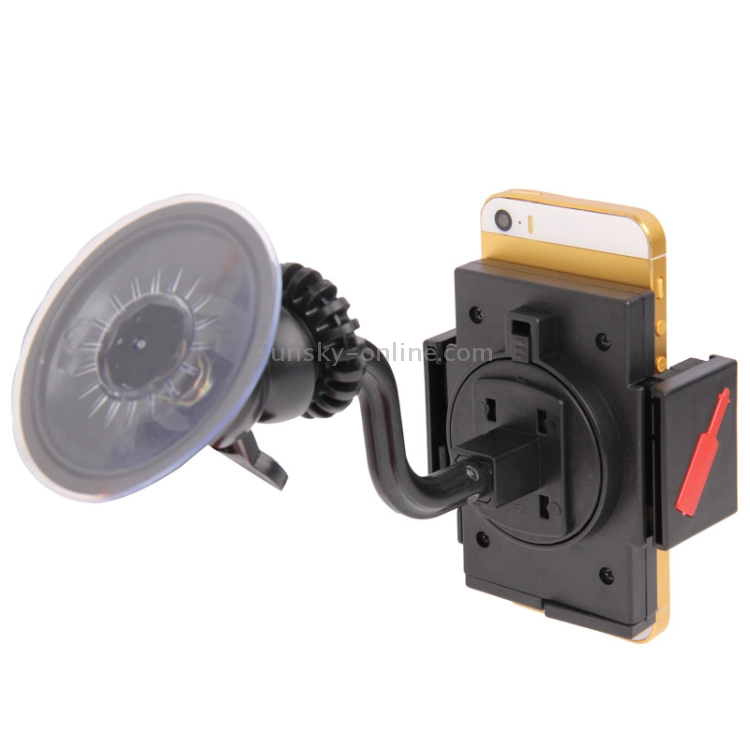 Luxury Leather Skin Dual-use (Windshield + Air Holes) Universal Car Mount / Sucker Holder with 360 Degrees Rotation for iPhone 5C & 5S / Galaxy Note III / N9000 / N7100 / i9500 / i9300 / Nexus 5 / LG G2