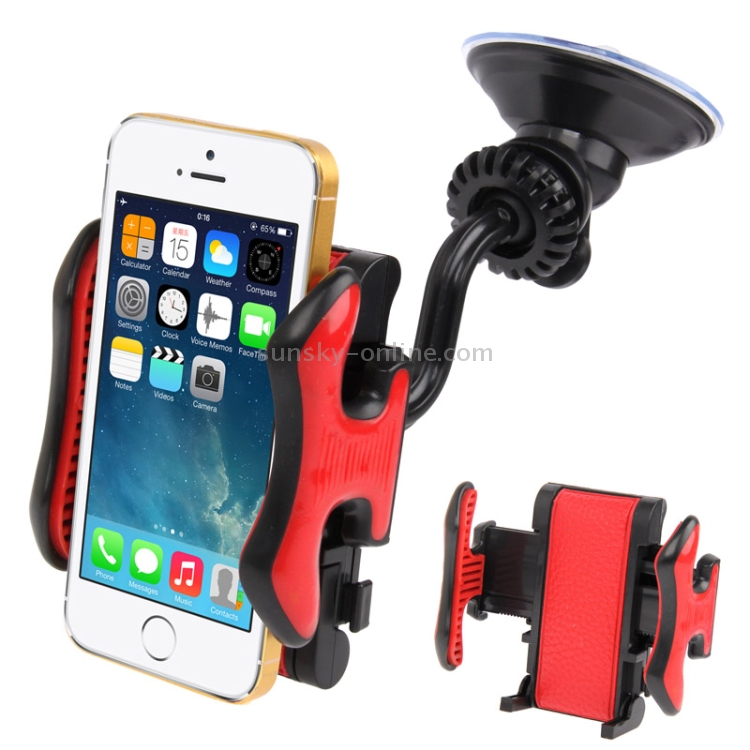 Luxury Leather Skin Dual-use (Windshield + Air Holes) Universal Car Mount / Sucker Holder with 360 Degrees Rotation for iPhone 5C & 5S / Galaxy Note III / N9000 / N7100 / i9500 / i9300 / Nexus 5 / LG G2