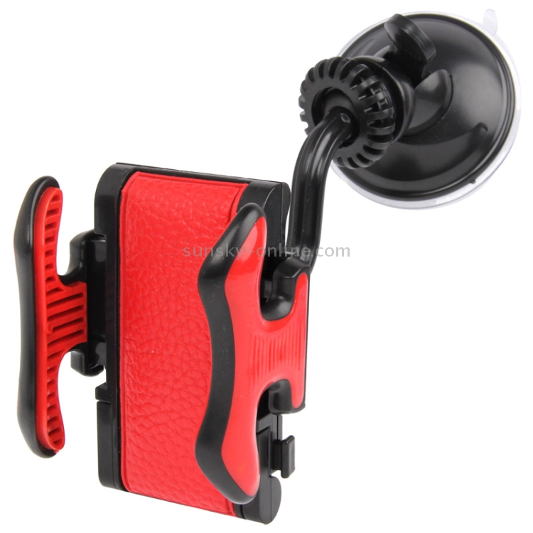 Luxury Leather Skin Dual-use (Windshield + Air Holes) Universal Car Mount / Sucker Holder with 360 Degrees Rotation for iPhone 5C & 5S / Galaxy Note III / N9000 / N7100 / i9500 / i9300 / Nexus 5 / LG G2