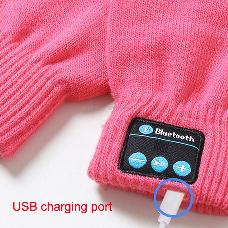USB Charging Warm Bluetooth Hands-free Call Music Gloves Capacitive Three-finger Touchable Gloves(Pink) USB Charging Warm Bluetooth Hands-free Call Music Gloves Capacitive Three-finger Touchable Gloves(Pink)