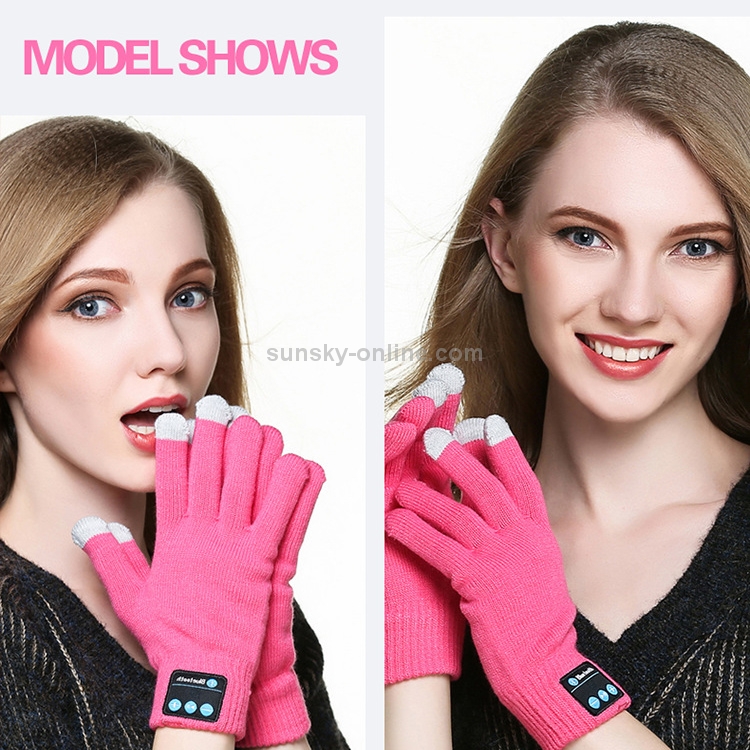 USB Charging Warm Bluetooth Hands-free Call Music Gloves Capacitive Three-finger Touchable Gloves(Pink) USB Charging Warm Bluetooth Hands-free Call Music Gloves Capacitive Three-finger Touchable Gloves(Pink)