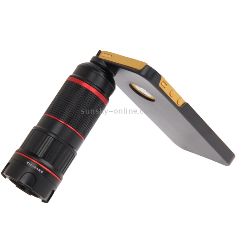 Khama 4-12X Zoom Mobile Phone Telephoto Lense for iPhone 5 & 5S(Black) Khama 4-12X Zoom Mobile Phone Telephoto Lense for iPhone 5 & 5S(Black)