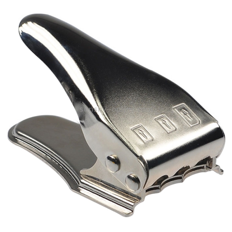 3-Port Stainless Steel Nano / Standard / Micro SIM Card Cutter(Silver) 3-Port Stainless Steel Nano / Standard / Micro SIM Card Cutter(Silver)
