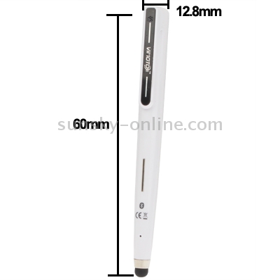 2 in 1 Multipoint Bluetooth Headset Handsfree + Capacitive Touch Screen Stylus for iPhone 5 / iPhone 4 & 4S / 3GS / iPad 2 / Galaxy Tab, Supports Two Bluetooth Devices Simultaneously , Operating Distance: Max 10m (White) 2 in 1 Multipoint Bluetooth Headset Handsfree + Capacitive Touch Screen Stylus for iPhone 5 / iPhone 4 & 4S / 3GS / iPad 2 / Galaxy Tab, Supports Two Bluetooth Devices Simultaneously , Operating Distance: Max 10m (White)