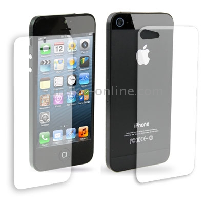2 in 1 (Front Screen + Back Cover) Clear LCD Screen Protector for iPhone 5 (Taiwan Materials)