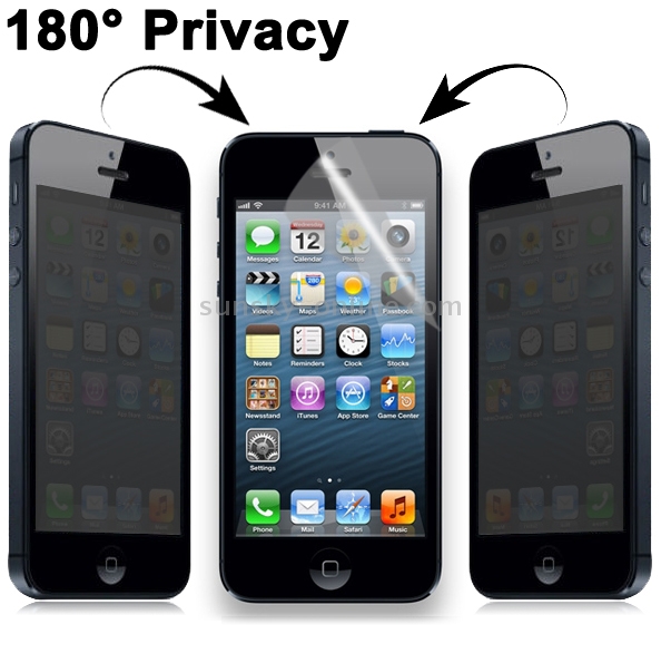 2 Way 180 Degree Privacy Anti Glare, Anti-ultraviolet LCD Screen Protector for iPhone 5/5S/5C (LG Materials) 2 Way 180 Degree Privacy Anti Glare, Anti-ultraviolet LCD Screen Protector for iPhone 5/5S/5C (LG Materials)