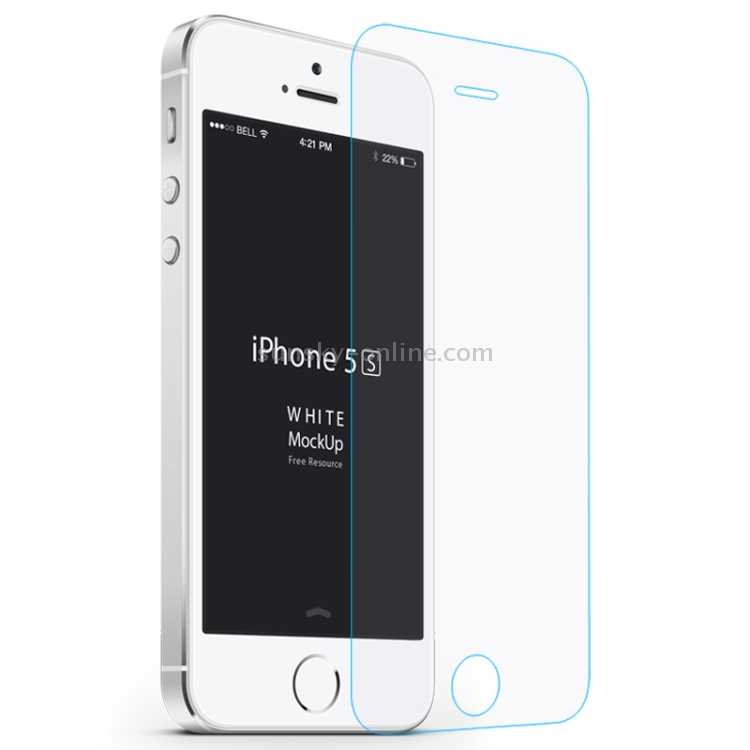 0.3mm Ultra-thin Explosion-proof Tempered Glass Film for iPhone 5(Transparent)
