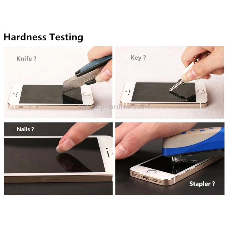 0.3mm Ultra-thin Explosion-proof Tempered Glass Film for iPhone 5(Transparent)
