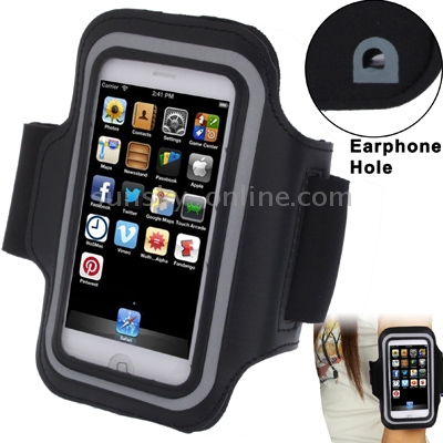 Sports Armband Case with Earphone Hole for iPhone 5 & 5C & 5S(Black) Sports Armband Case with Earphone Hole for iPhone 5 & 5C & 5S(Black)