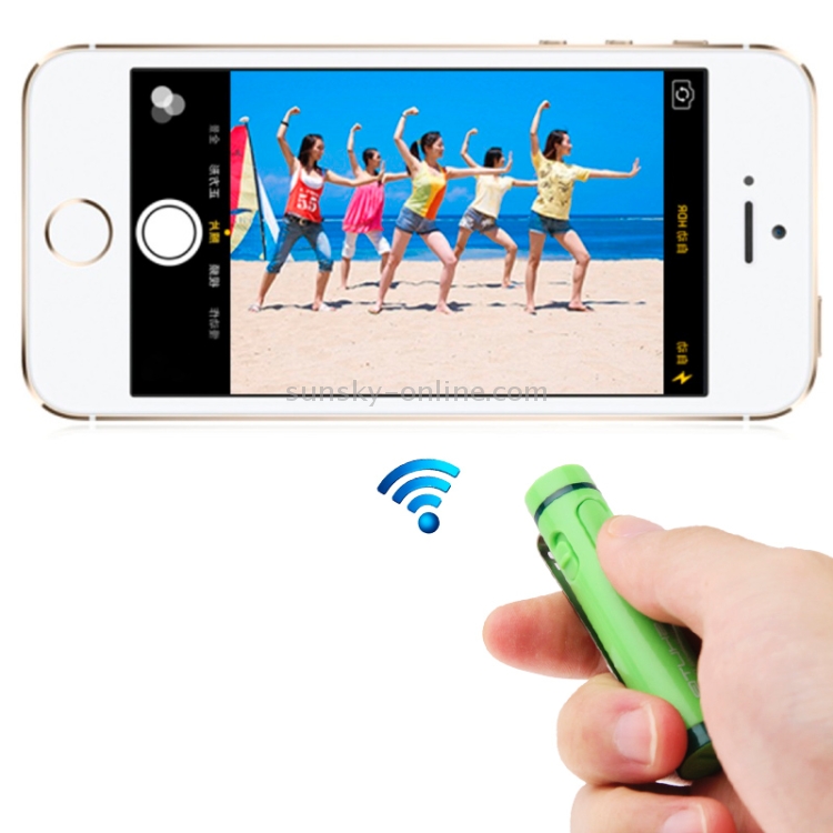 Bluetooth Remote Shutter for iPhone 5S, iPad with Retina Display, Galaxy S5 / G900(Green) Bluetooth Remote Shutter for iPhone 5S, iPad with Retina Display, Galaxy S5 / G900(Green)