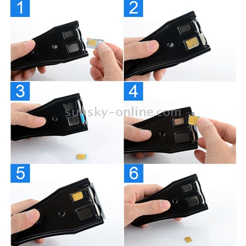 Multifunctional Nano SIM Card and Micro SIM Card Cutter(Black) Multifunctional Nano SIM Card and Micro SIM Card Cutter(Black)