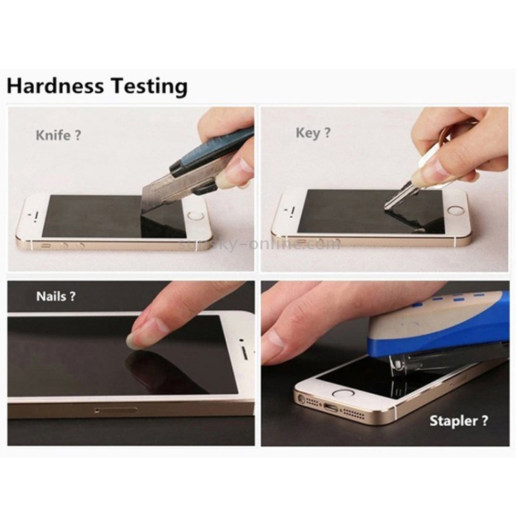 0.4mm 2 in 1 Ultra-thin Explosion-proof Tempered Front + Back Glass Film for iPhone 5 & 5S