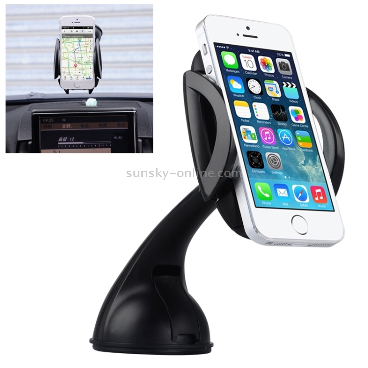 Baseus Universal Windshield Sucker Bracket Stand 360 Degree Rotating Car Mounts Holder for iPhone / Samsung / Sony(Black) Baseus Universal Windshield Sucker Bracket Stand 360 Degree Rotating Car Mounts Holder for iPhone / Samsung / Sony(Black)