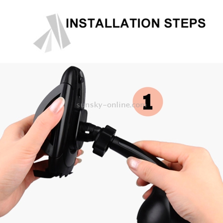 Baseus Universal Windshield Sucker Bracket Stand 360 Degree Rotating Car Mounts Holder for iPhone / Samsung / Sony(Black) Baseus Universal Windshield Sucker Bracket Stand 360 Degree Rotating Car Mounts Holder for iPhone / Samsung / Sony(Black)