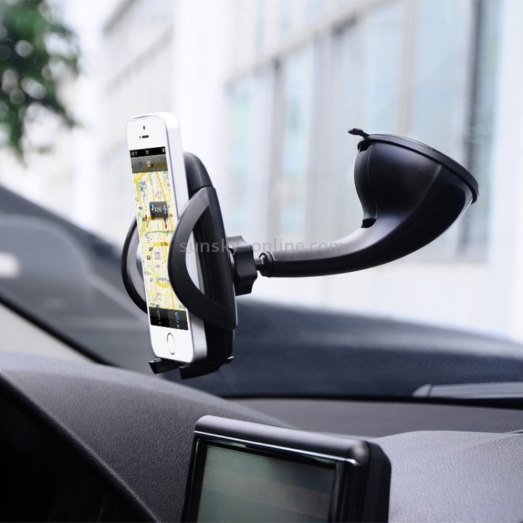 Baseus Universal Windshield Sucker Bracket Stand 360 Degree Rotating Car Mounts Holder for iPhone / Samsung / Sony(Black) Baseus Universal Windshield Sucker Bracket Stand 360 Degree Rotating Car Mounts Holder for iPhone / Samsung / Sony(Black)