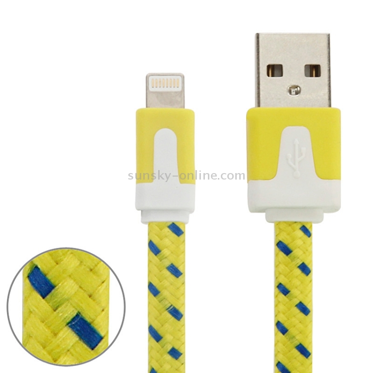 2m Woven Style 8 Pin to USB Data / Charging Cable 2m Woven Style 8 Pin to USB Data / Charging Cable