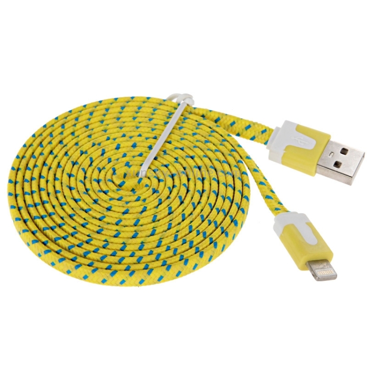2m Woven Style 8 Pin to USB Data / Charging Cable 2m Woven Style 8 Pin to USB Data / Charging Cable